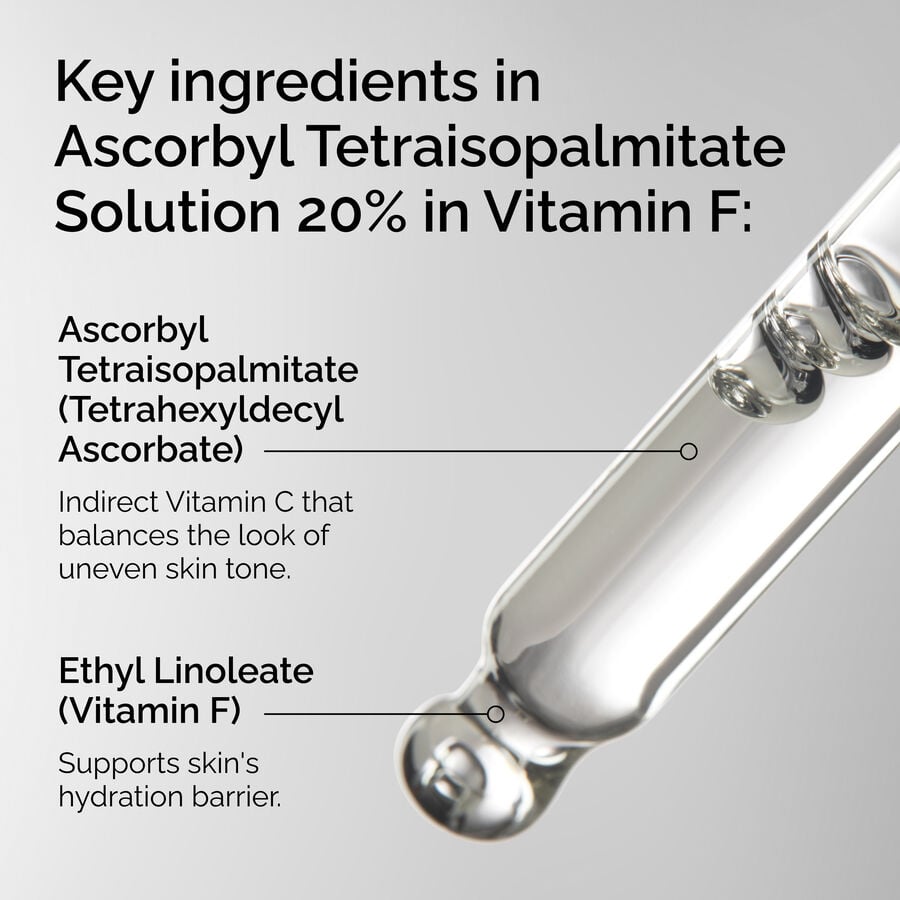 Ascorbyl Tetraisopalmitate Solution 20% in Vitamin F - US 3689