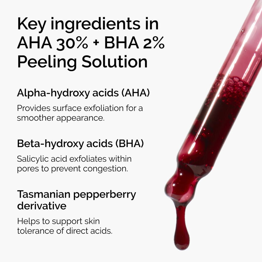 AHA 30% + BHA 2% Peeling Solution - US 7237