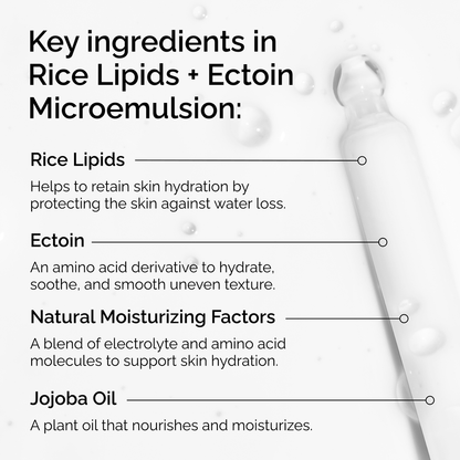 Rice Lipids + Ectoin Microemulsion - US 7013